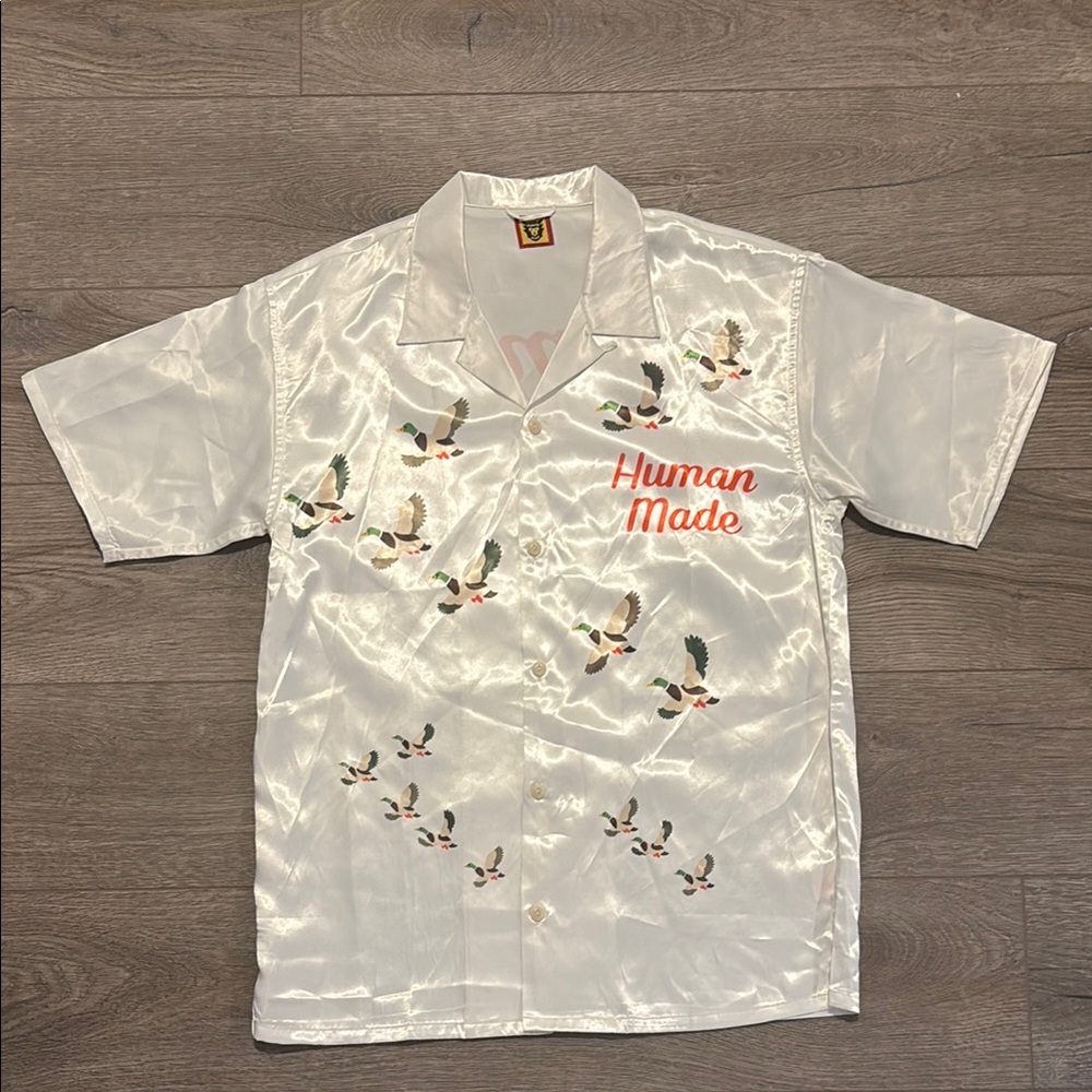 Human Made White Casual Button Down Shirt
